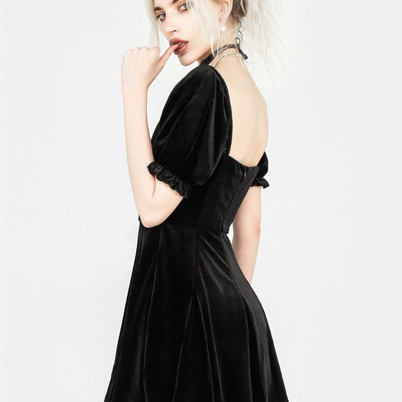 Disturbia Drakon Velour Corset Mini Dress - Picture 2 of 9